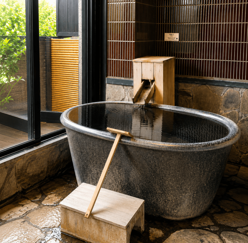 Beppu Hotel Nagomitsuki, private Onsen, Japan